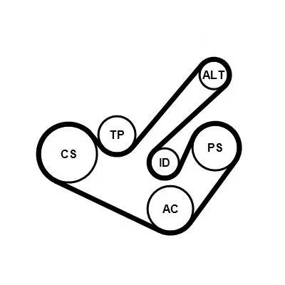 Keilrippenriemensatz