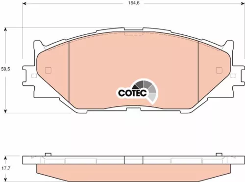 Jeu de plaquettes de frein, frein à disque