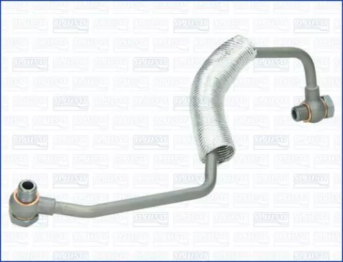 Conduite d'huile, turbocompresseur