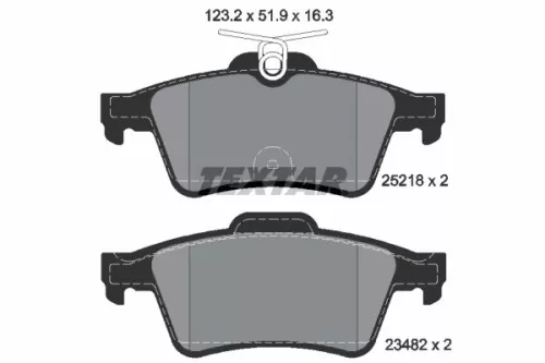 Bremsbelagsatz, Scheibenbremse